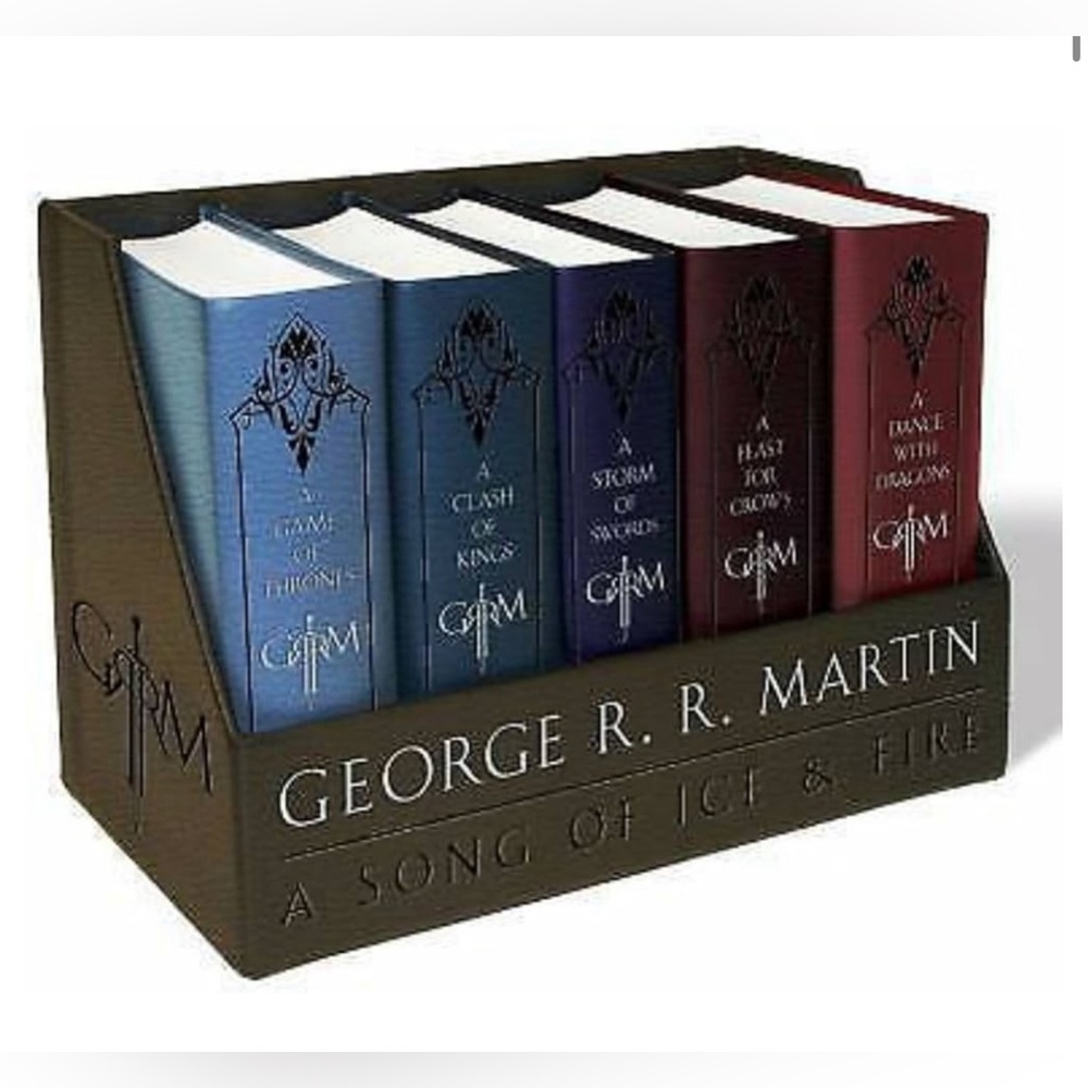 New George R. R. Martins a Game of Thrones Leather-Cloth Boxed Set